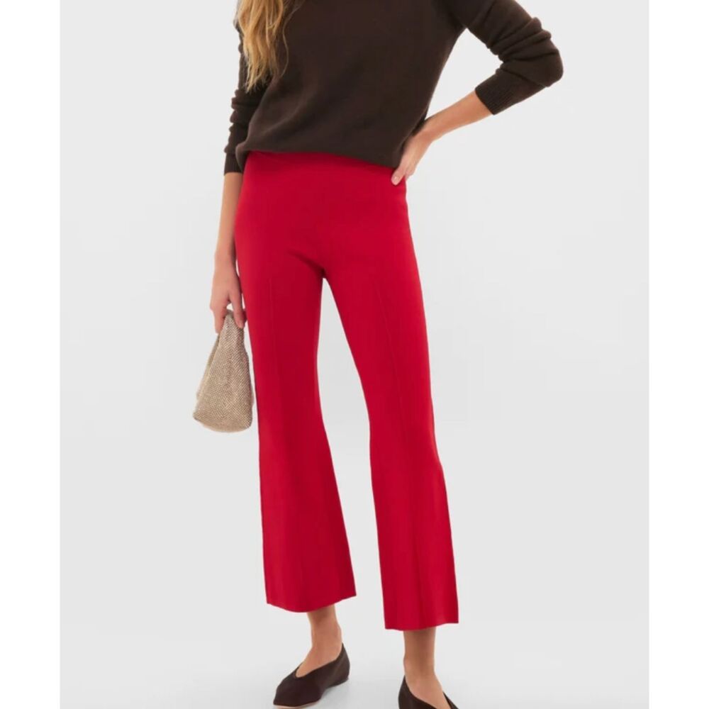 APIECE APART Petite Rene Pull On Pant Deep Red Large NEW NWT